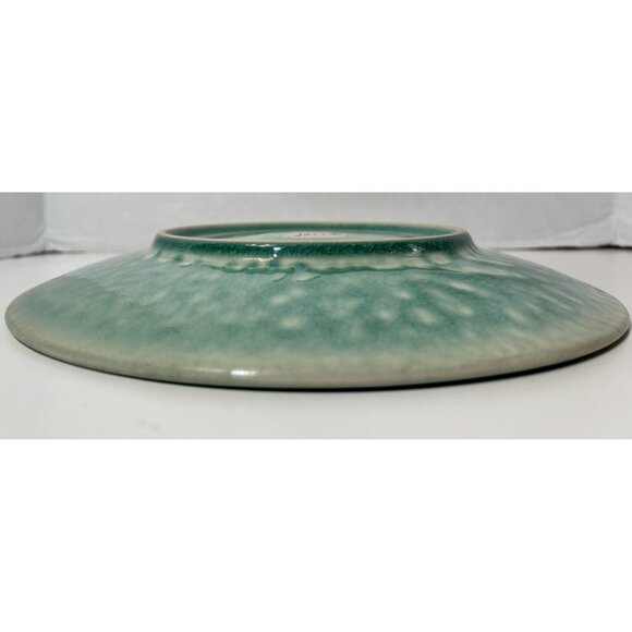 Jars France Tourron Jade Dinner Plate  Handmade Crackle Green 10.5" - Picture 6 of 6